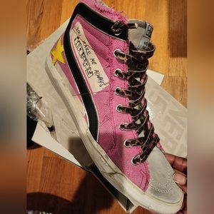 Authentic Golden Goose Pink Slide Dream Sz 40